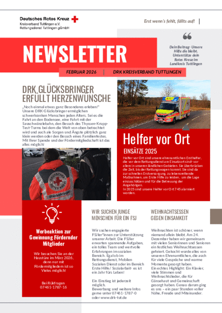 Fördermitgliedschaft-Werbeaktion ab 02.03.2026 im nördlichen Landkreis Tuttlingen Fördermitgliedschaft-Werbeaktion ab 02.03.2026 im nördlichen Landkreis Tuttlingen